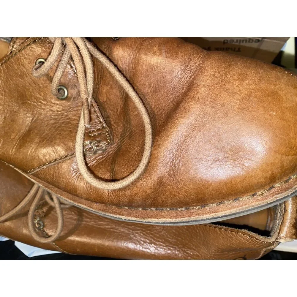 Born Oxford Brown Leather‎ Lace Up   Comfort Shoe Men Size 12M